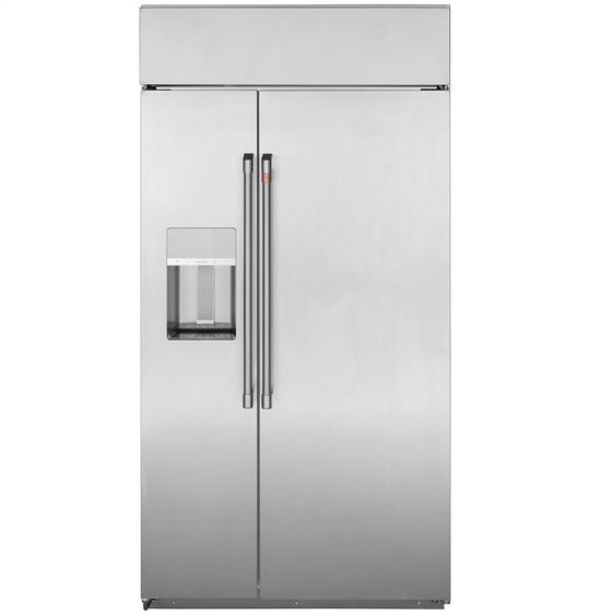 Cafe CSB48YP2NS1 Café 48" Smart Built-In Side-By-Side Refrigerator With Dispenser