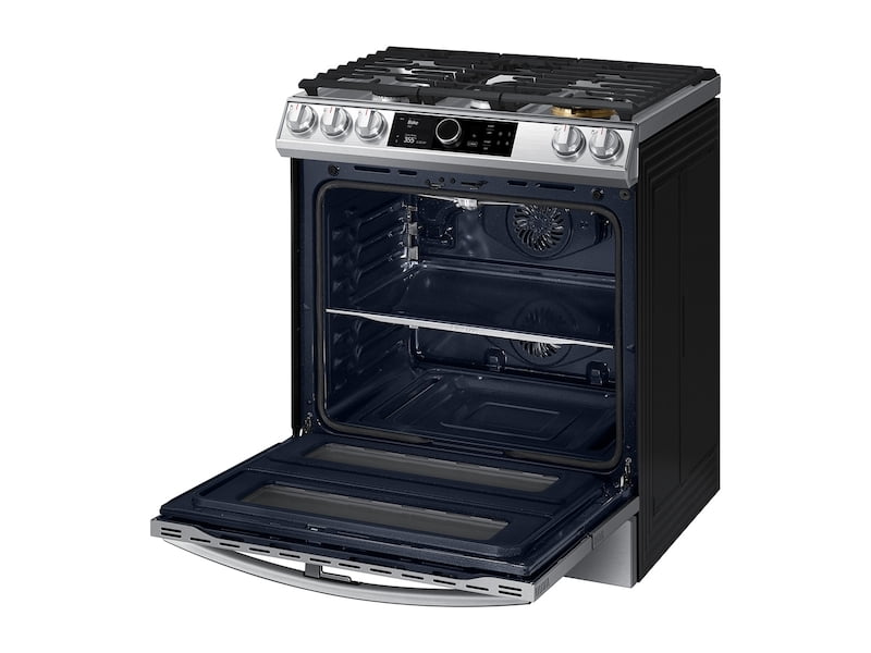 Samsung NX60T8751SS 6.0 Cu. Ft. Flex Duo™ Front Control Slide-In Gas Range With Smart Dial, Air Fry & Wi-Fi In Stainless Steel