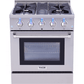 Thor Kitchen HRD3088U Professional 30 Inch Dual Fuel Range In Stainless Steel