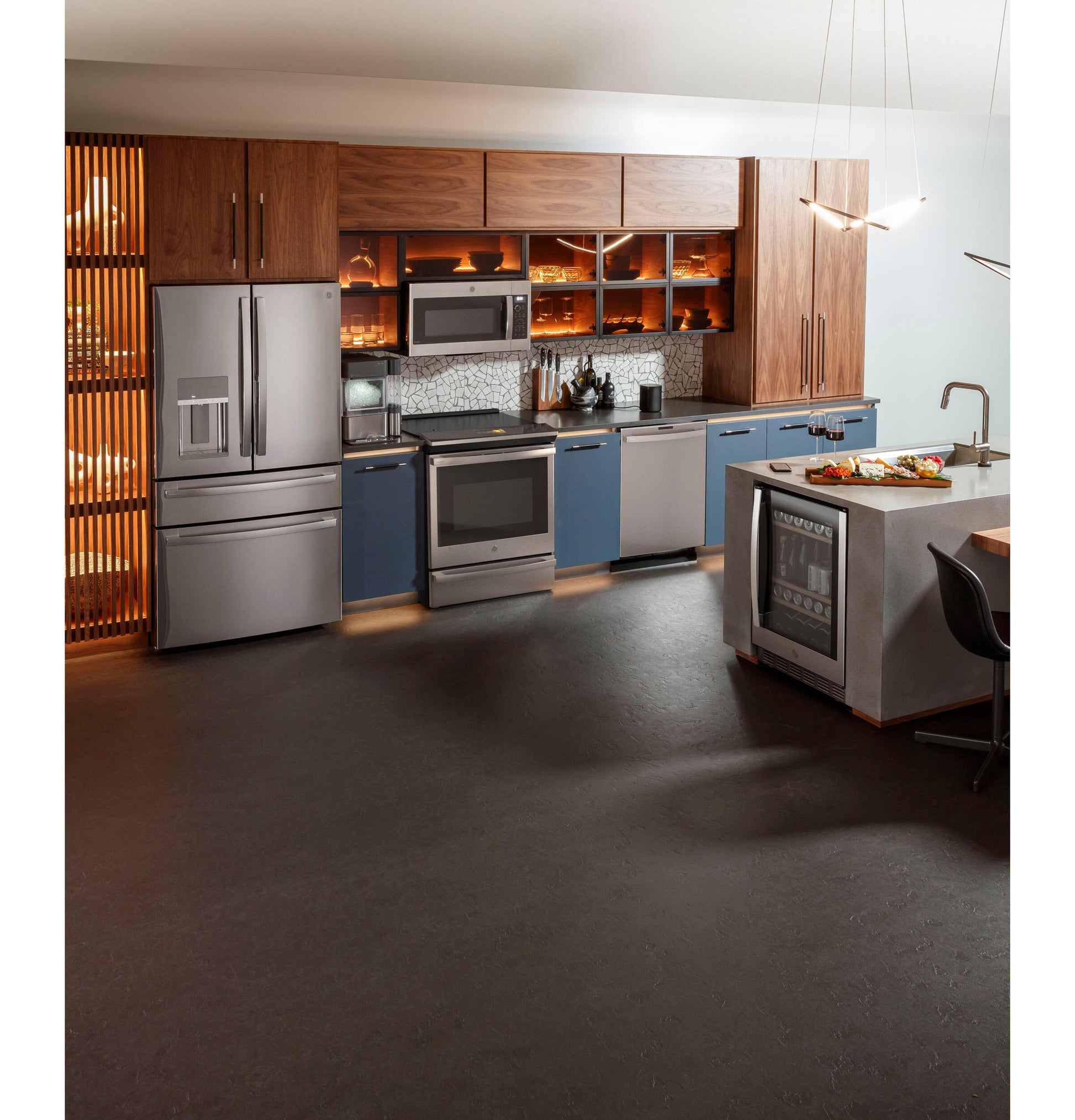 Ge Appliances PHS93XYPFS Ge Profile™ 30" Smart Slide-In Front-Control Induction Fingerprint Resistant Range With In Oven Camera