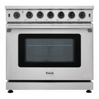 Thor Kitchen LRG3601U Thor Kitchen - 36 Inch Professional Gas Range In Stainless Steel