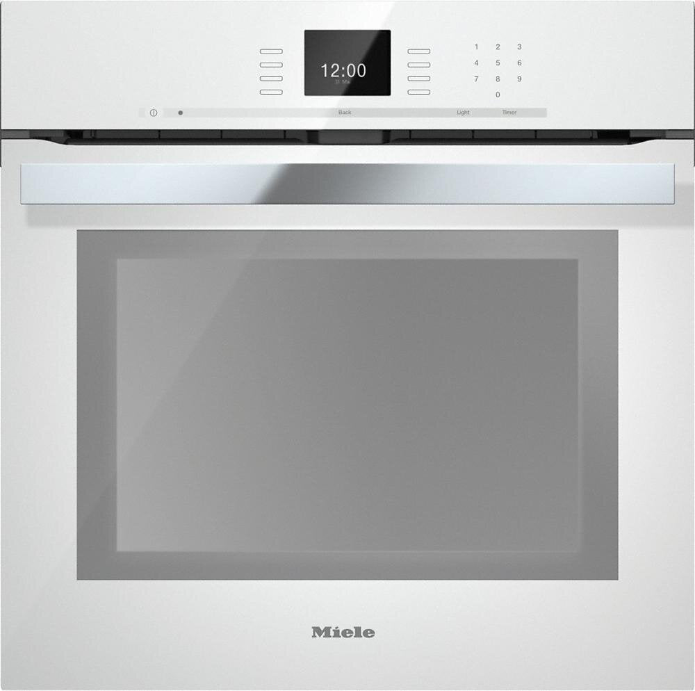 Miele H6660BPWH H 6660 Bp Am 24 Inch Convection Oven With Airclean Catalyzer And Roast Probe For Precise Cooking.- Brilliant White