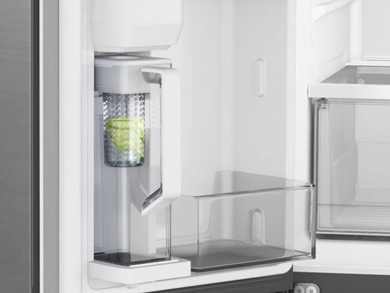 Samsung RF23A9071SR 23 Cu. Ft. Smart Counter Depth 4-Door Flex™ Refrigerator With Autofill Water Pitcher And Dual Ice Maker In Stainless Steel