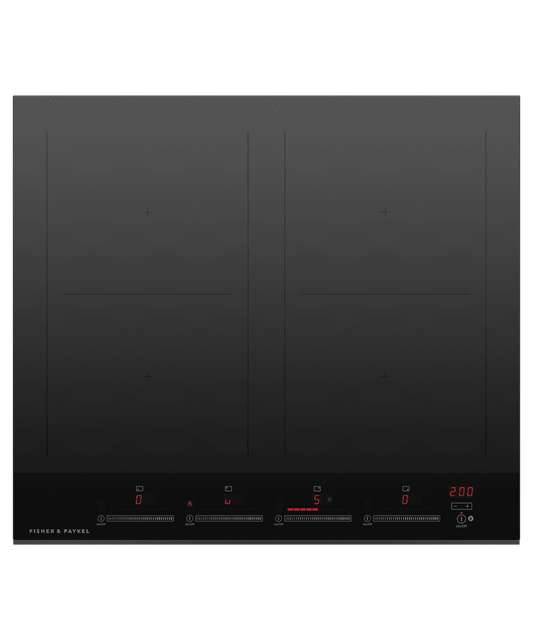 Fisher & Paykel CI244DTB4 Induction Cooktop, 24", 4 Zones, With Smartzone