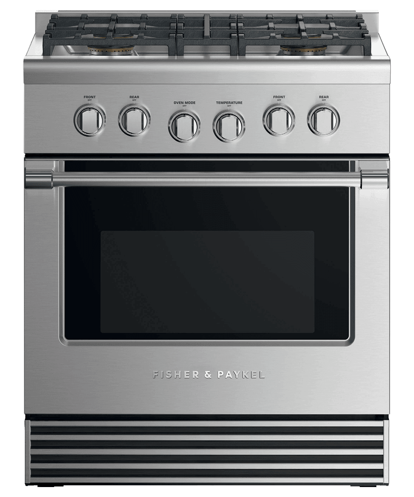 Fisher & Paykel RGV2304LN Gas Range, 30", 4 Burners, Lpg