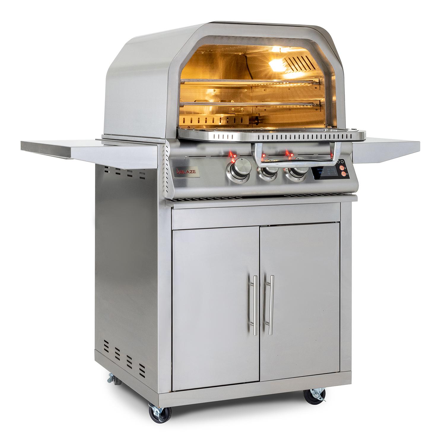 Blaze Grills BLZ26PZOVNNG Blaze 26-Inch Gas Outdoor Pizza Oven With Rotisserie, With Fuel Type - Natural Gas