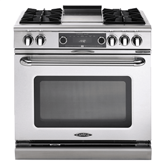Capital COB362G2 Connoisseurian 36" Dual Fuel Self Clean Range
