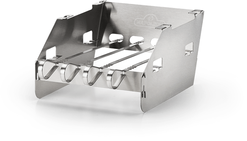 Napoleon Bbq 71302 Side Burner Windshield - Small With Skewer Rack