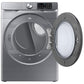 Samsung DVE45B6300P 7.5 Cu. Ft. Smart Electric Dryer With Steam Sanitize+ In Platinum