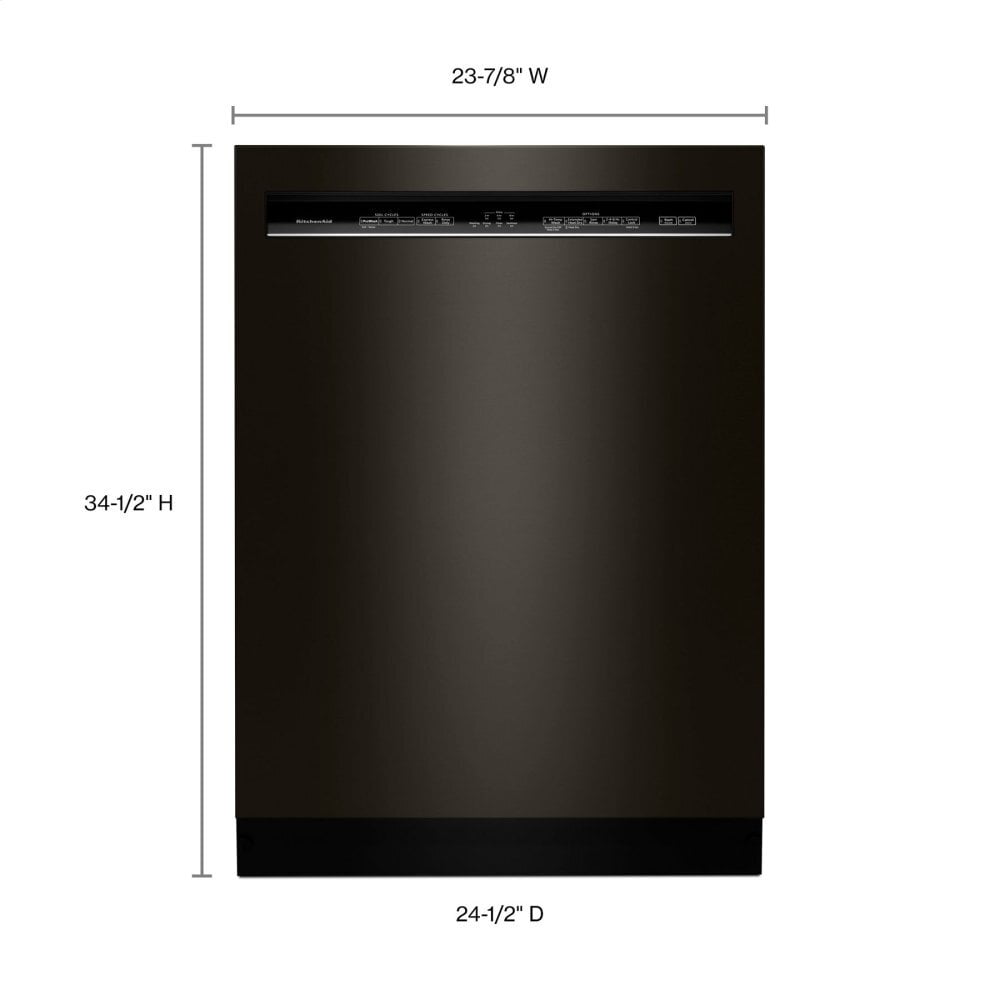 Kitchenaid KDFE104HBS 46 Dba Dishwasher With Prowash™ Cycle And Printshield™ Finish, Front Control - Black Stainless Steel With Printshield™ Finish