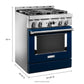 Kitchenaid KFGC500JIB Kitchenaid® 30'' Smart Commercial-Style Gas Range With 4 Burners - Ink Blue