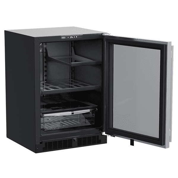 Marvel MLRE224SG01A 24-In Built-In Refrigerator With 3-In-1 Convertible Shelf And Maxstore Bin With Door Style - Stainless Steel Frame Glass
