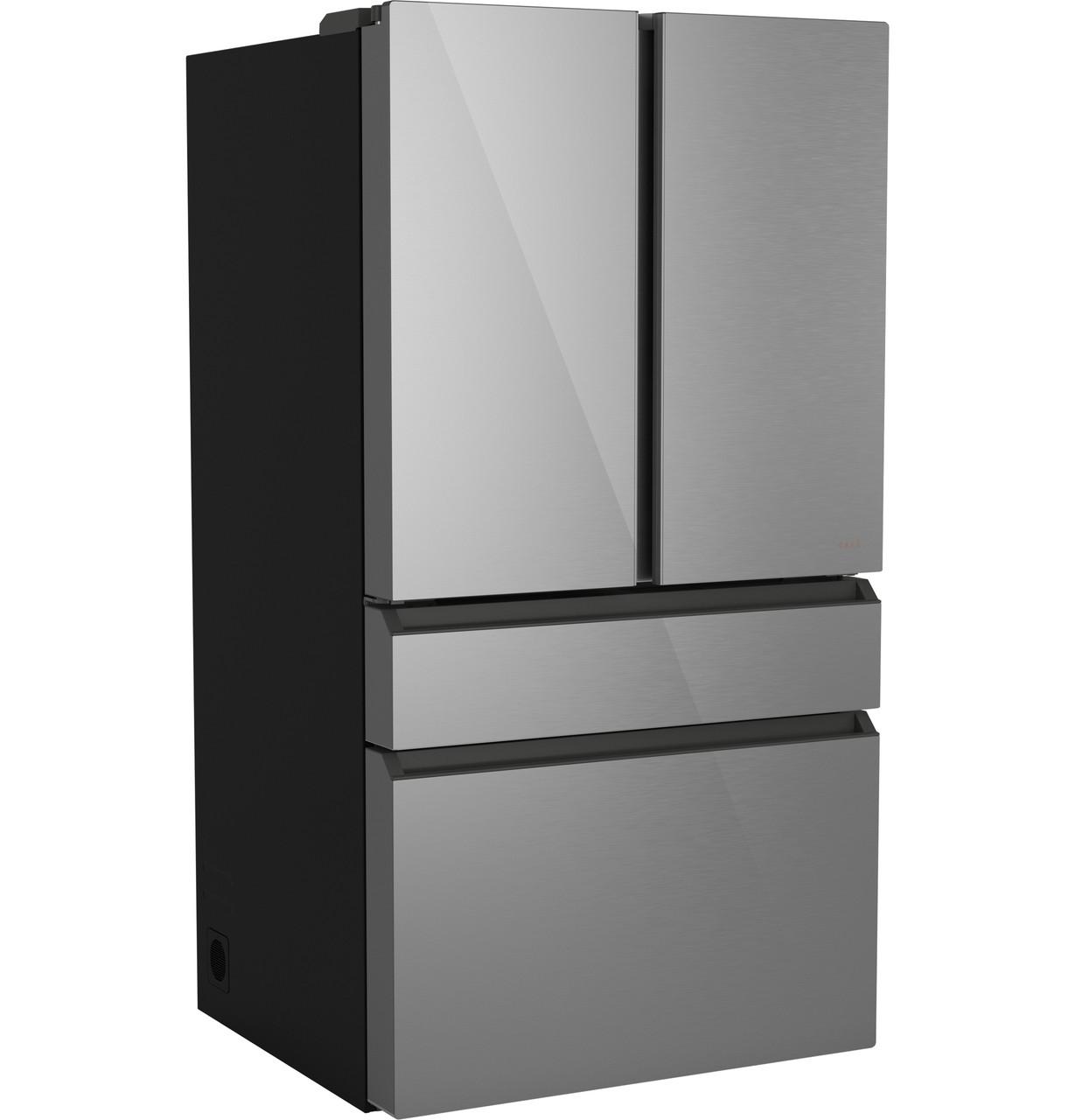 Cafe CGE29DM5TS5 Café™ Energy Star® 28.7 Cu. Ft. Smart 4-Door French-Door Refrigerator In Platinum Glass With Dual-Dispense Autofill Pitcher