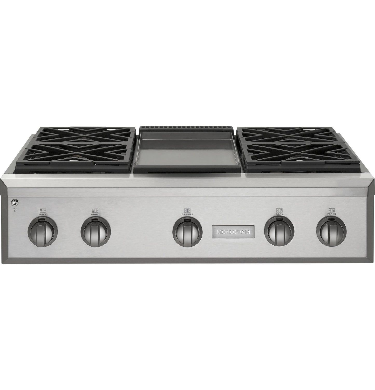 Monogram ZGU364NDPSS Monogram 36" Professional Gas Rangetop With 4 Burners And Griddle (Natural Gas)