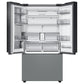 Samsung RF30BB69006M Bespoke 3-Door French Door Refrigerator (30 Cu. Ft.) - With Top Left And Family Hub™ Panel In White Glass - And Matte Grey Glass Bottom Door Panel