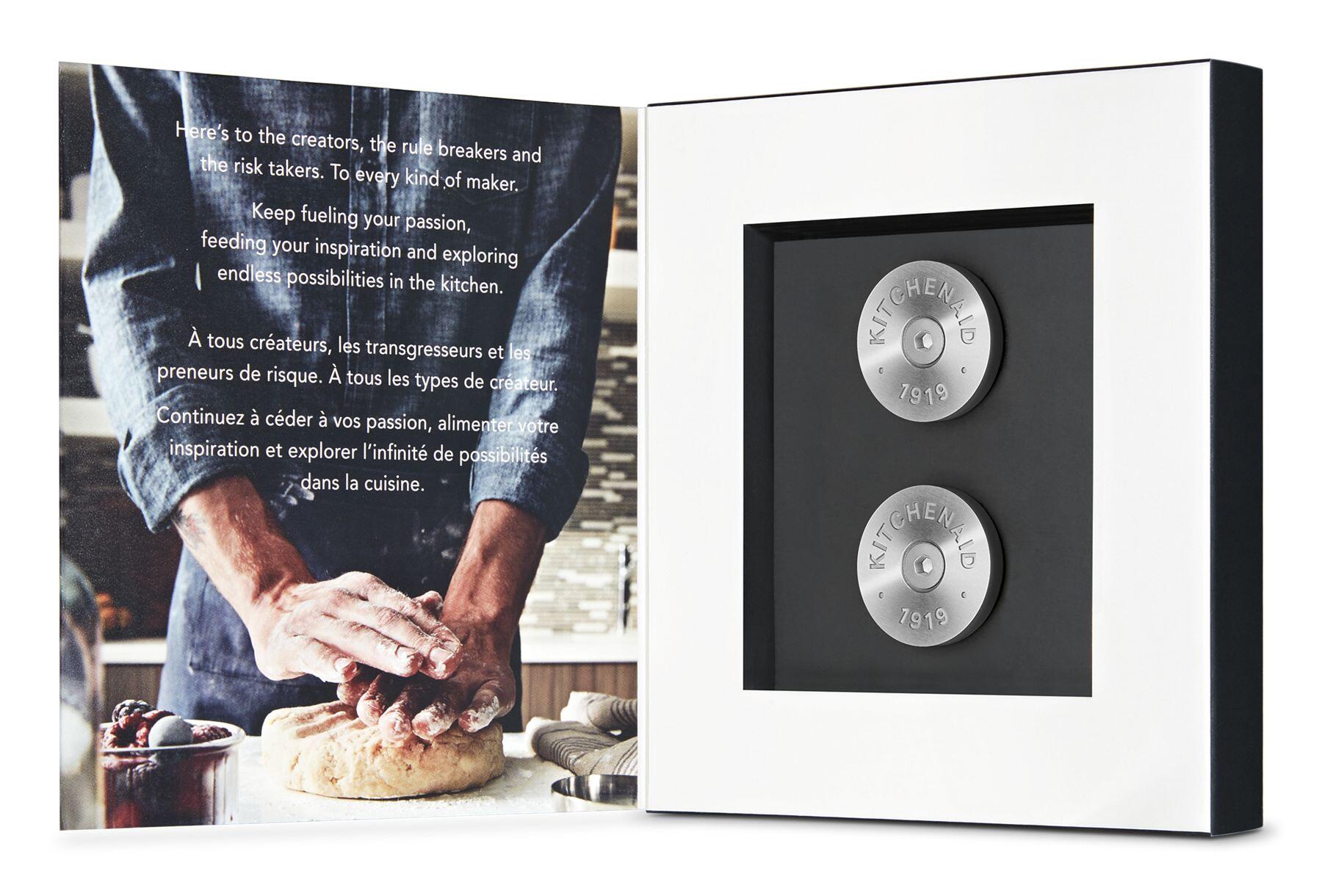 Kitchenaid W11368841SI Kitchenaid® Commercial-Style Range Handle Medallion Kit - Silver