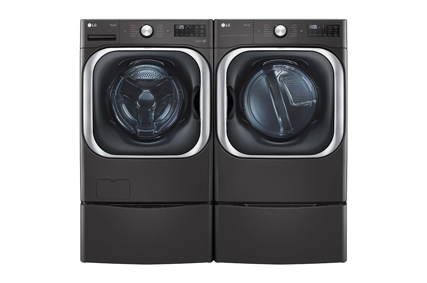 Lg DLEX8900B 9.0 Cu. Ft. Mega Capacity Smart Wi-Fi Enabled Front Load Electric Dryer With Turbosteam&#8482; And Built-In Intelligence