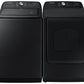 Samsung WA52A5500AV 5.2 Cu. Ft. Large Capacity Smart Top Load Washer With Super Speed Wash In Brushed Black