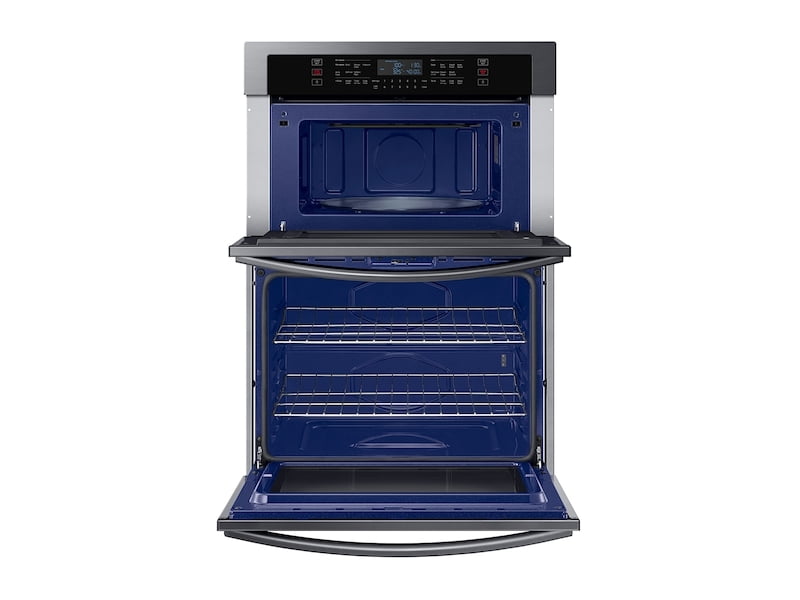 Samsung NQ70T5511DG 30" Microwave Combination Wall Oven With Wi-Fi In Black Stainless Steel