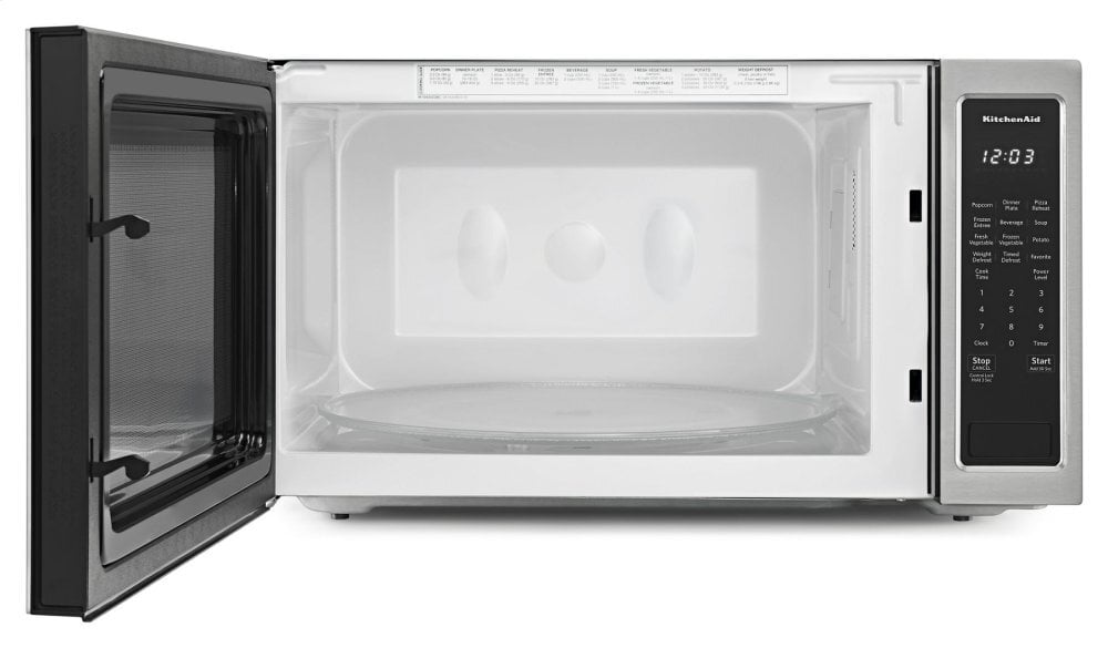Kitchenaid KMCS3022GSS 24" Countertop Microwave Oven - 1200 Watt - Stainless Steel