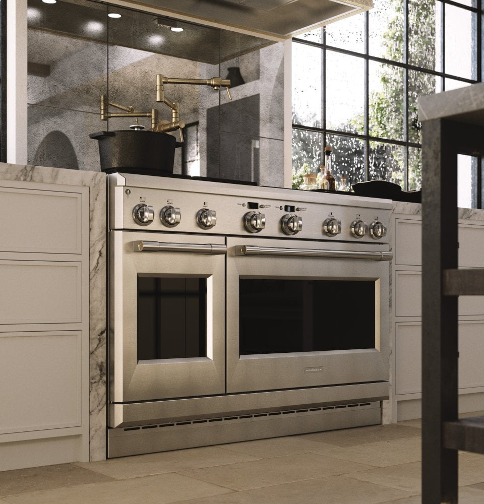 Monogram ZDP484NGNSS Monogram 48" Dual-Fuel Professional Range With 4 Burners, Grill, And Griddle (Natural Gas)