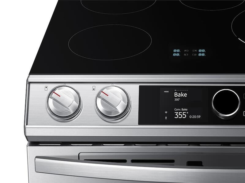 Samsung NE63T8951SS 6.3 Cu. Ft. Smart Slide-In Induction Range With Flex Duo&#8482;, Smart Dial & Air Fry In Stainless Steel