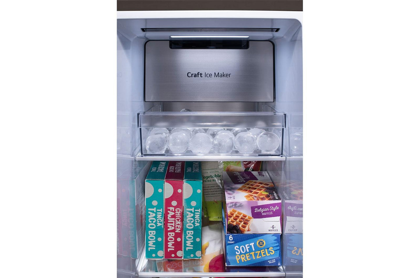 Lg LRSOC2306D 23 Cu. Ft. Side-By-Side Counter-Depth Instaview® Refrigerator With Craft Ice&#8482;