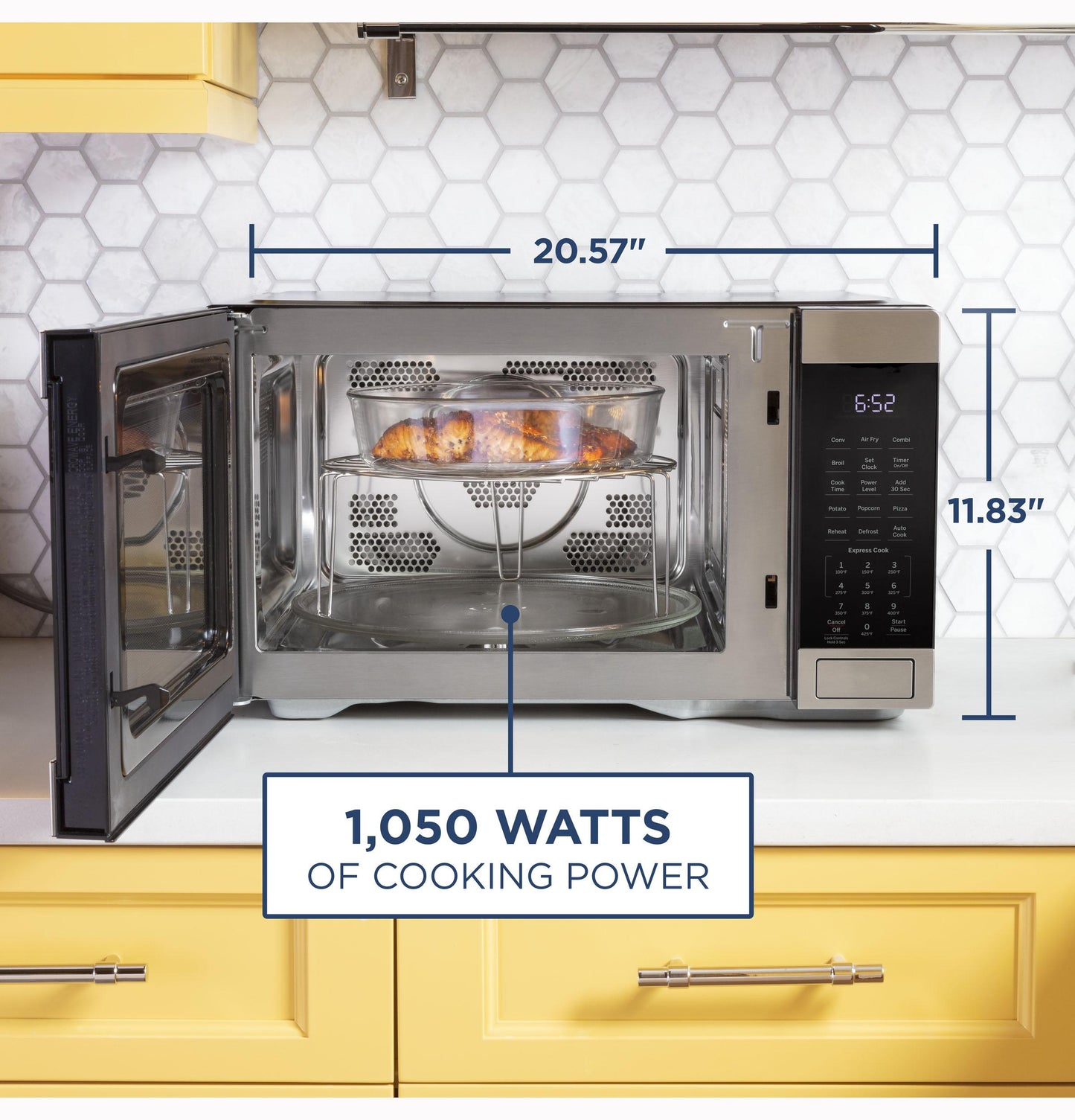 Ge Appliances JES1109RRSS Ge® 1.0 Cu. Ft. Capacity Countertop Convection Microwave Oven With Air Fry