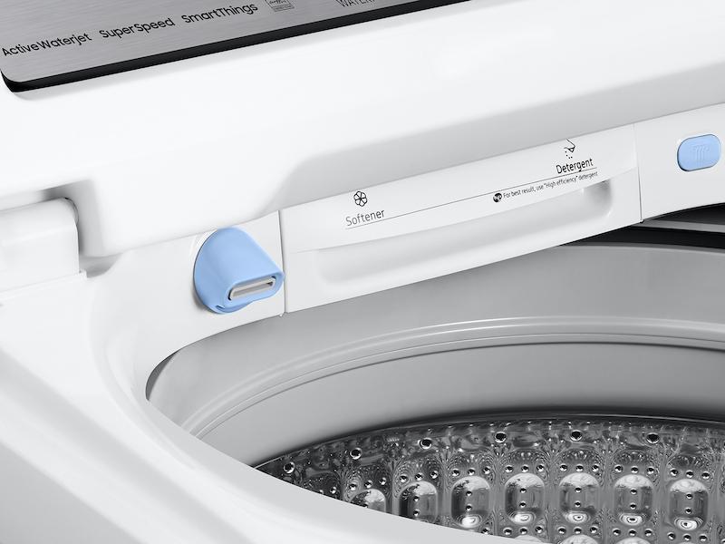 Samsung WA54CG7105AWUS 5.4 Cu. Ft. Extra-Large Capacity Smart Top Load Washer With Activewave&#8482; Agitator And Super Speed Wash In White