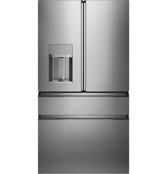 Cafe CVE28DM5NS5 Café Energy Star® 27.8 Cu. Ft. Smart 4-Door French-Door Refrigerator In Platinum Glass