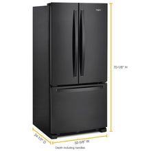 Whirlpool WRFF5333PB 33-Inch Wide French Door Refrigerator - 22 Cu. Ft.