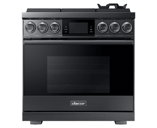 Dacor DOP36M96GLM 36" Pro Gas Range, Graphite Stainless Steel, Natural Gas
