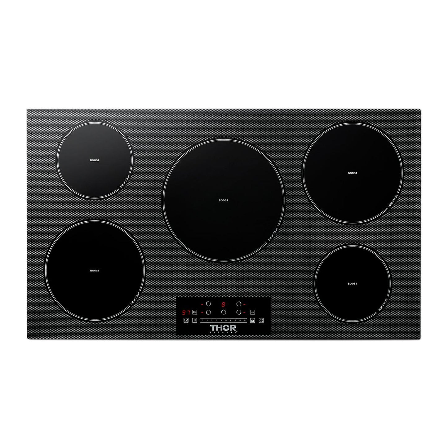 Thor Kitchen TIH36 36 Inch Built-In Induction Cooktop With 5 Elements