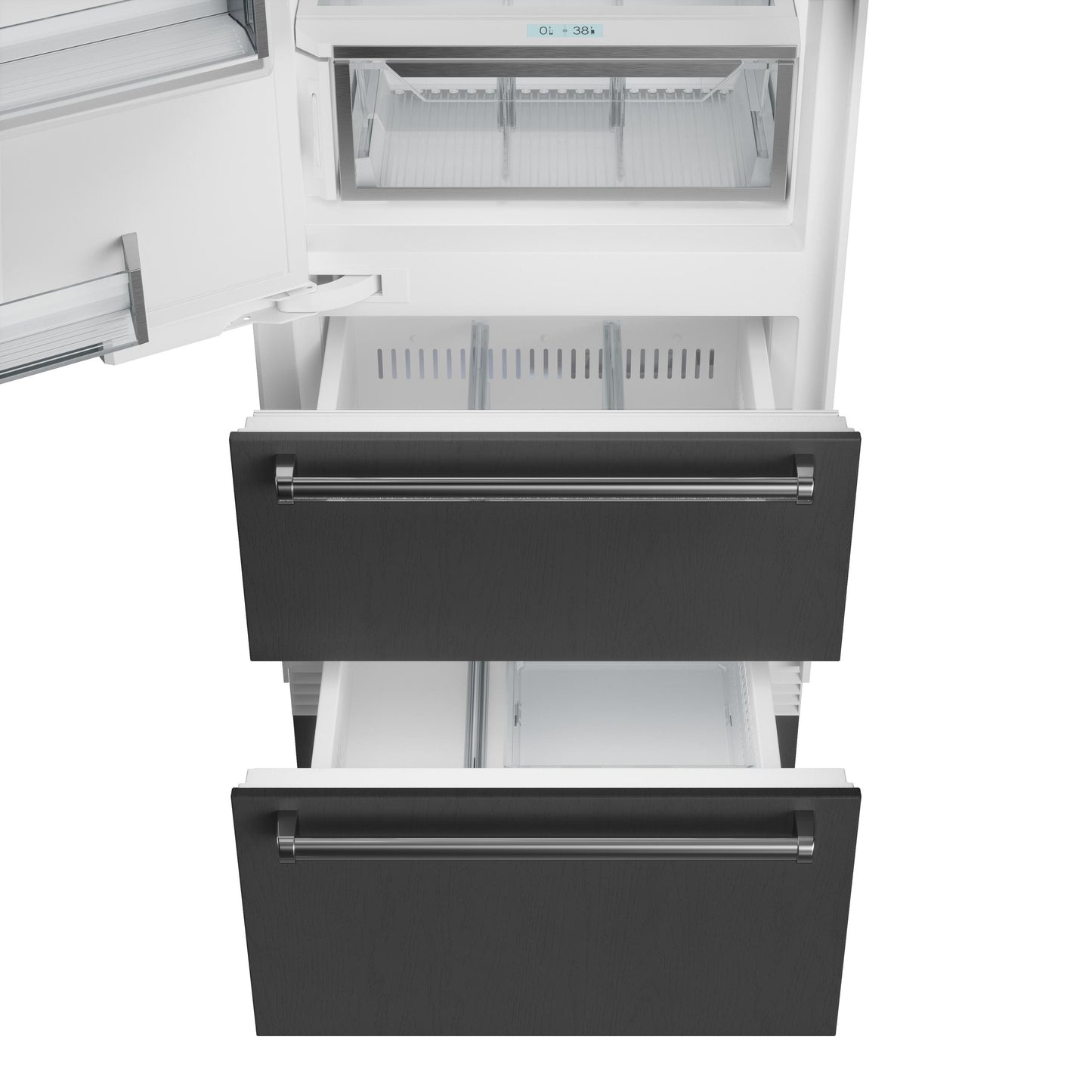Sub-Zero DET3050CIIDL 30" Designer Over-And-Under Refrigerator/Freezer With Ice Maker And Internal Dispenser - Panel Ready