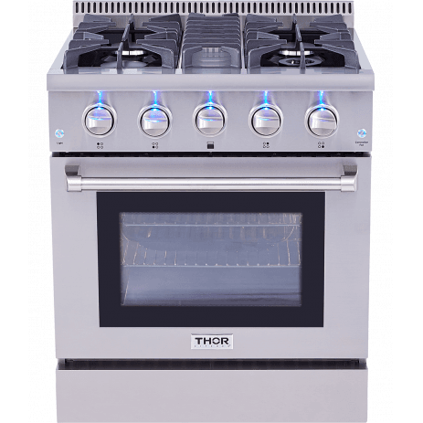 Thor Kitchen HRG3080U 30 Inch Professional Gas Range In Stainless Steel