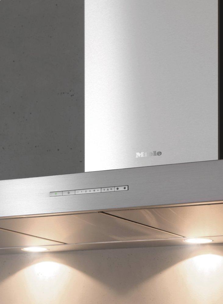 Miele DA6596WPURISTICCANTOSTAINLESSSTEEL Da 6596 W Puristic Canto - Wall Ventilation Hood With Energy-Efficient Led Lighting And Backlit Controls For Easy Use.