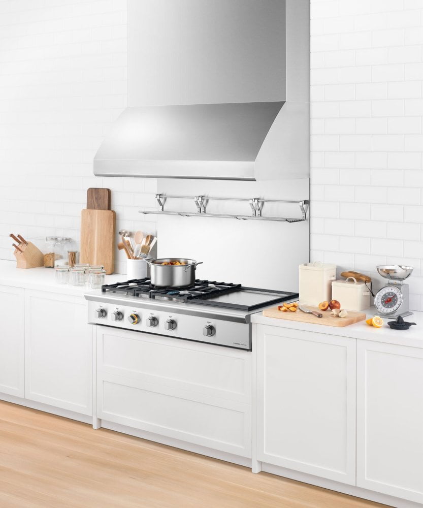 Fisher & Paykel CPV2485GDLN Gas Rangetop, 48", Griddle, Lpg