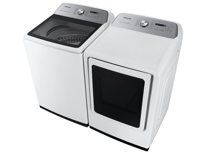 Samsung DVG52A5500W 7.4 Cu. Ft. Smart Gas Dryer With Steam Sanitize+ In White