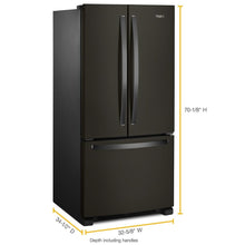 Whirlpool WRFF5333PV 33-Inch Wide French Door Refrigerator - 22 Cu. Ft.