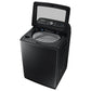 Samsung WA52A5500AV 5.2 Cu. Ft. Large Capacity Smart Top Load Washer With Super Speed Wash In Brushed Black