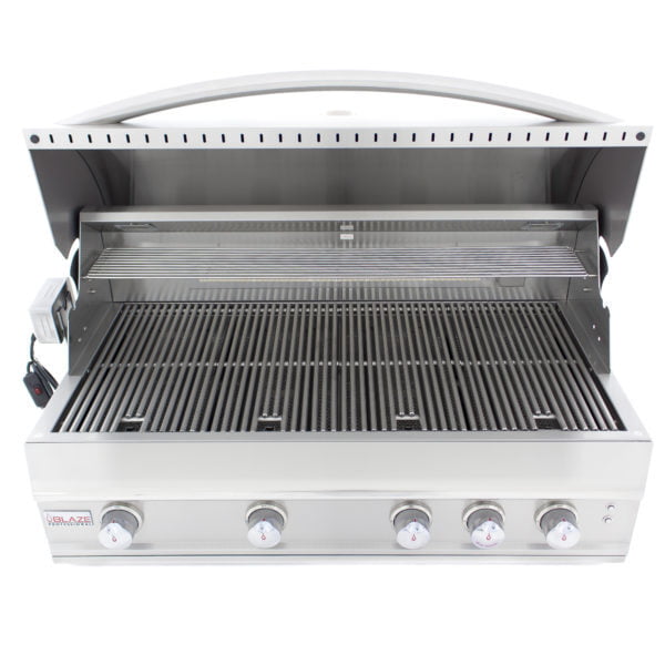 Blaze Grills BLZ4PRONG Blaze Professional 44-Inch 4 Burner Built-In Gas Grill With Rear Infrared Burner - Natural Gas
