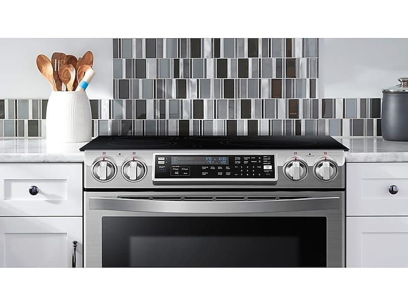 Samsung NE58H9970WS 5.8 Cu. Ft. Slide-In Induction Chef Collection Range With Flex Duo&#8482; Oven