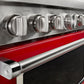 Kitchenaid KFGC506JPA Kitchenaid® 36'' Smart Commercial-Style Gas Range With 6 Burners - Passion Red