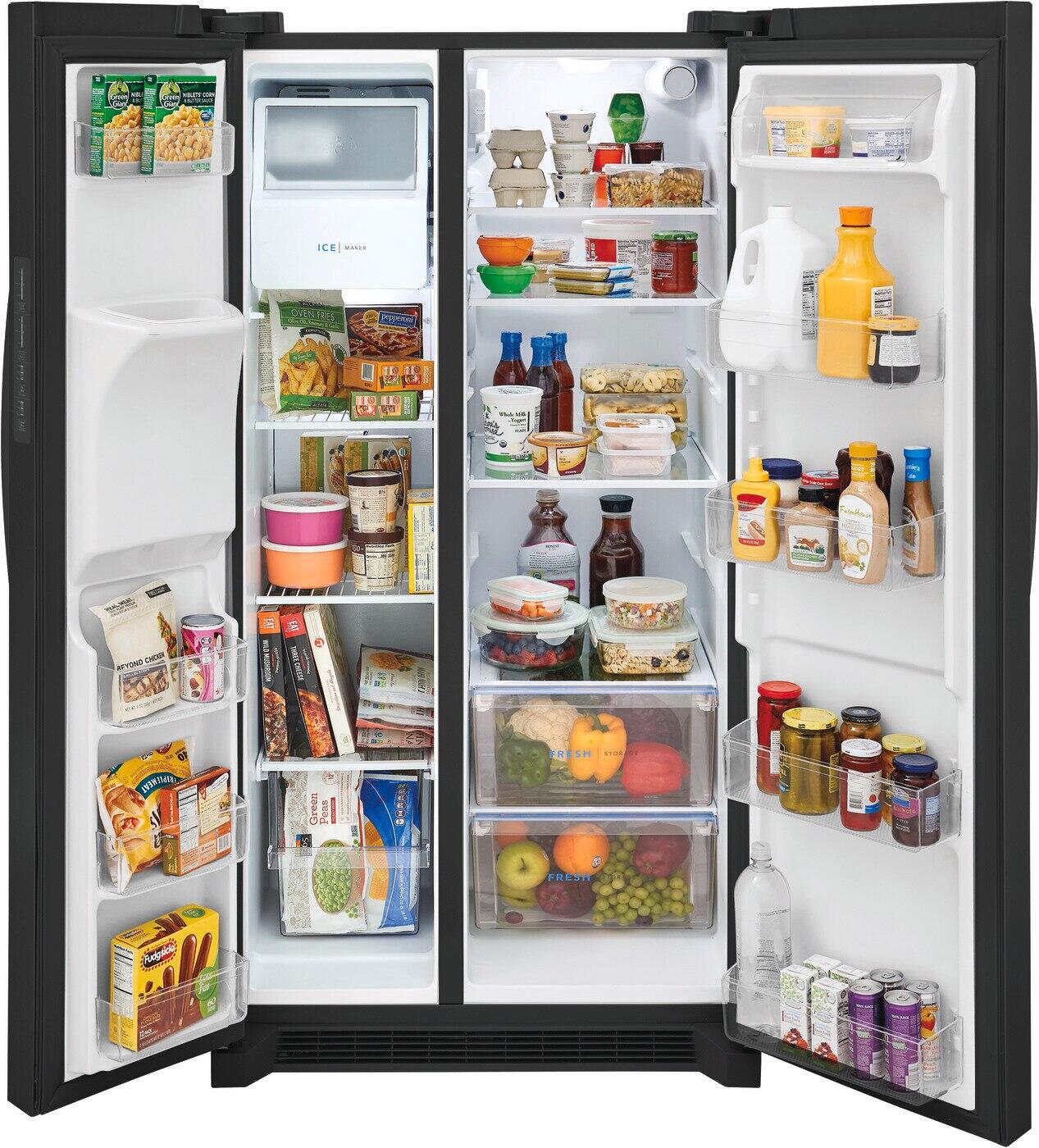 Frigidaire FRSS2623AB Frigidaire 25.6 Cu. Ft. 36'' Standard Depth Side By Side Refrigerator