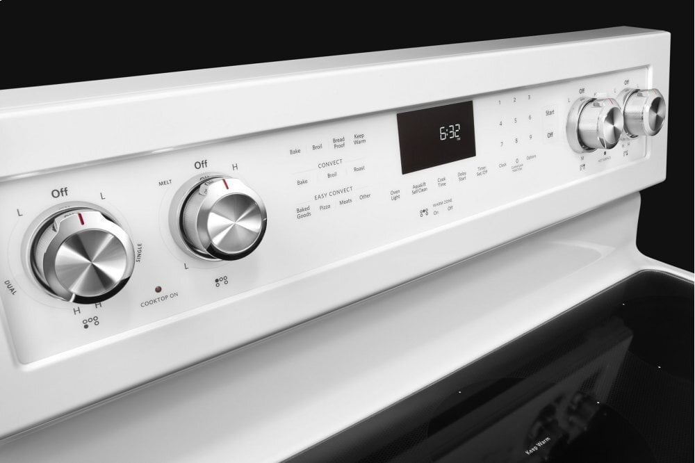 Kitchenaid KFEG500EWH 30-Inch 5-Element Electric Convection Range - White