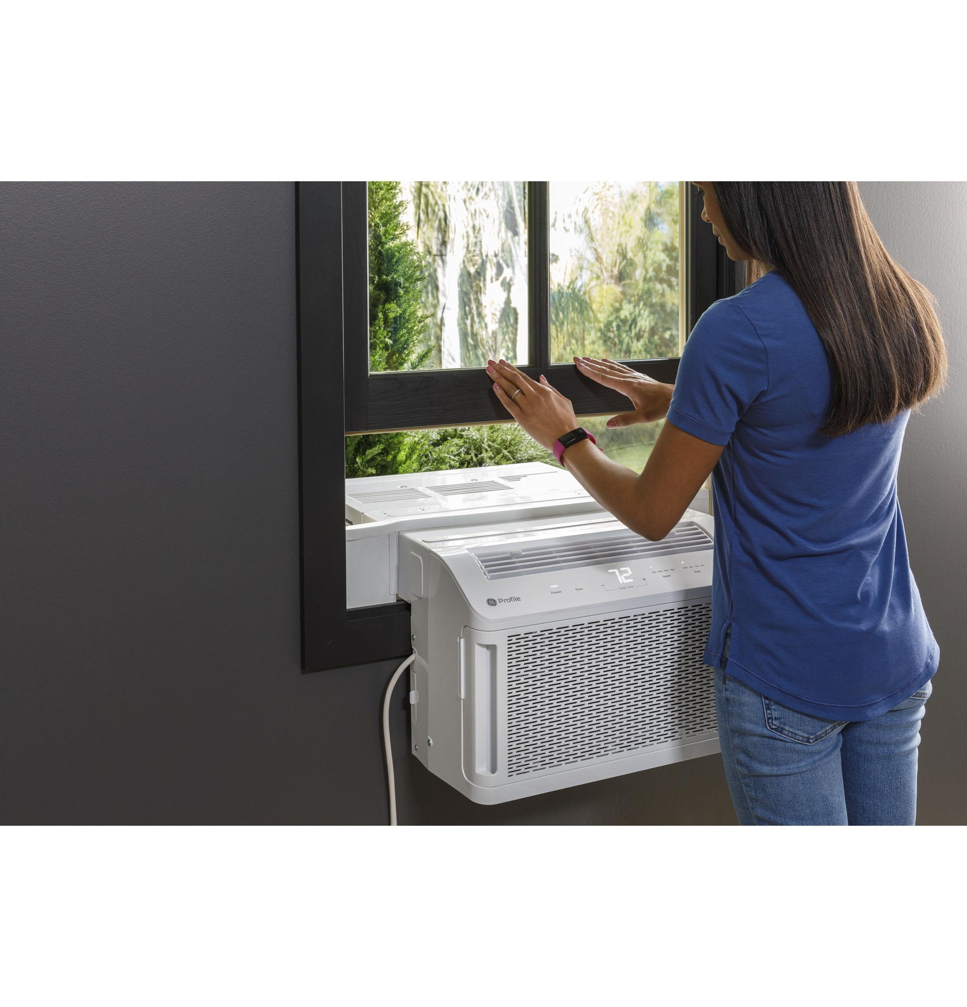 Ge Appliances AHTT06BC Ge Profile Clearview™ 6,100 Btu Smart Ultra Quiet Window Air Conditioner For Small Rooms Up To 250 Sq. Ft.