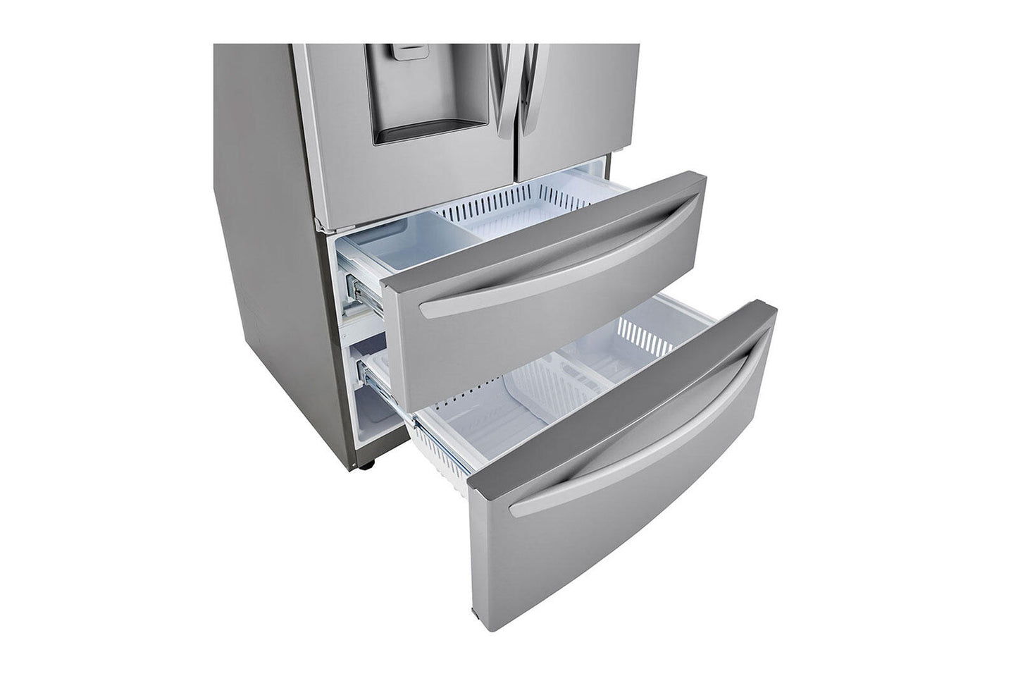 Lg LRMXC2206S 22 Cu Ft. Smart Counter Depth Double Freezer Refrigerator With Craft Ice™