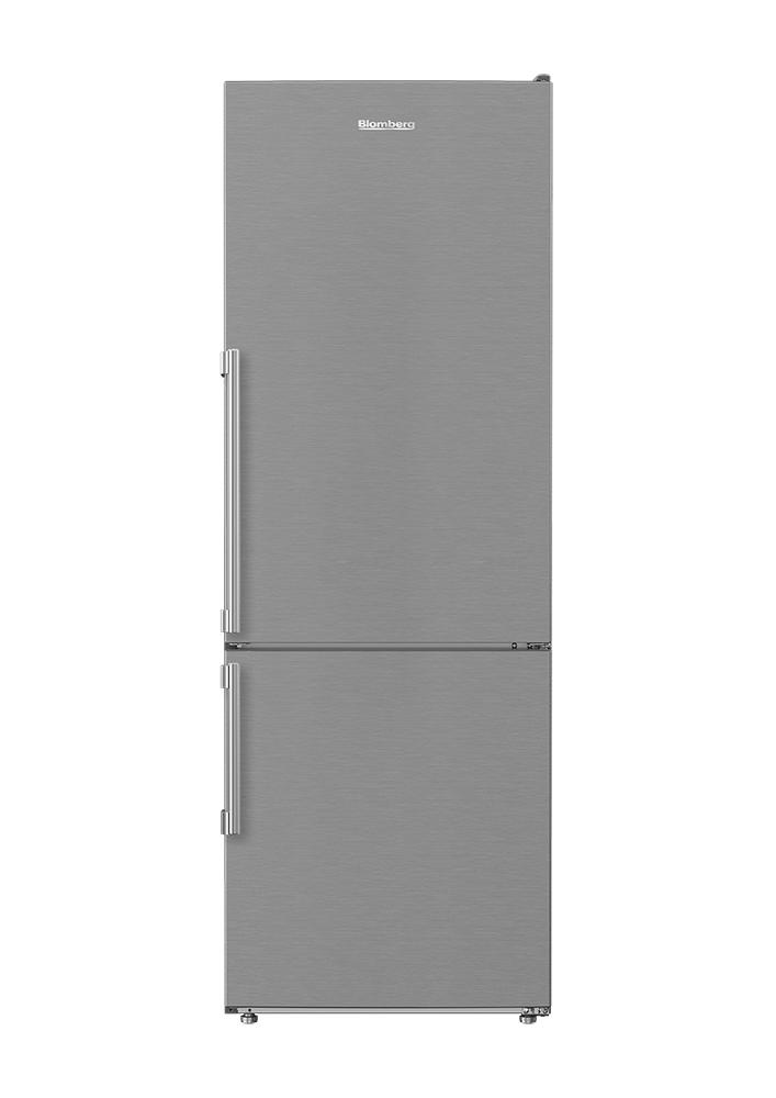 Blomberg Appliances BRFB1045SS 24In Counter Depth 11.43 Cuft Bottom Freezer Fridge With Full Frost Free, Stainless Steel
