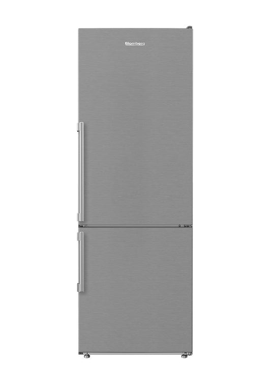 Blomberg Appliances BRFB1045SS 24In Counter Depth 11.43 Cuft Bottom Freezer Fridge With Full Frost Free, Stainless Steel