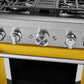 Kitchenaid KFGC500JYP Kitchenaid® 30'' Smart Commercial-Style Gas Range With 4 Burners - Yellow Pepper